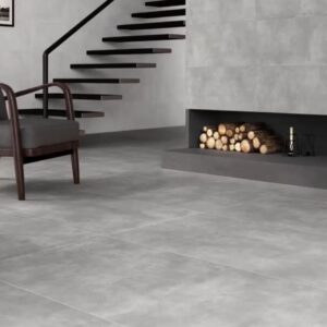 PAVIMENTO IN GRES PORCELLANATO 75x75 RETTIFICATO EFFETTO CEMENTO GRIGIO